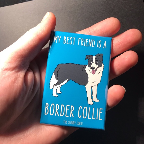 Border Collie Dog Magnet, Handmade Gifts & Decor - Picture 4 of 8